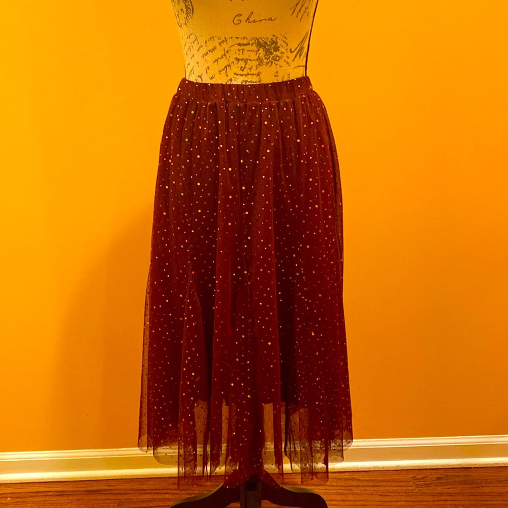 Anthropologie Glitter Tulle Skirt 🌟🌟🌟